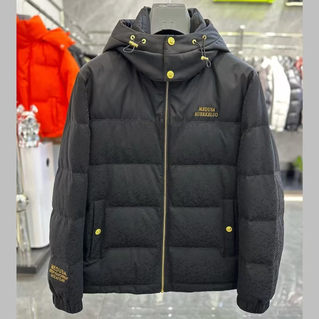 美杜莎2024冬季新款高端时尚休闲百搭连帽羽绒服外套24830