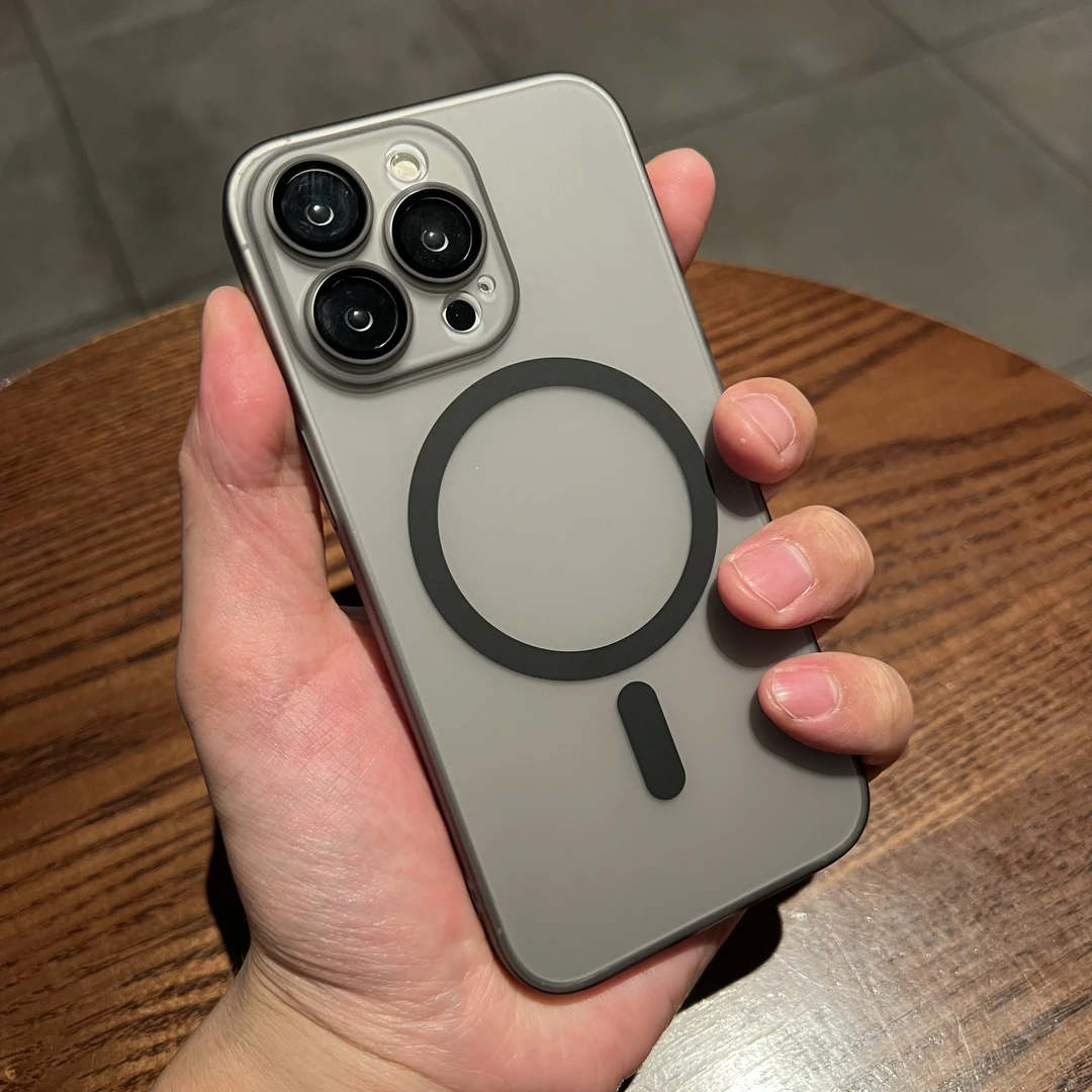 Magsafe超薄磁吸磨砂iPhone5promax手机壳适用苹果14plus/13全包1