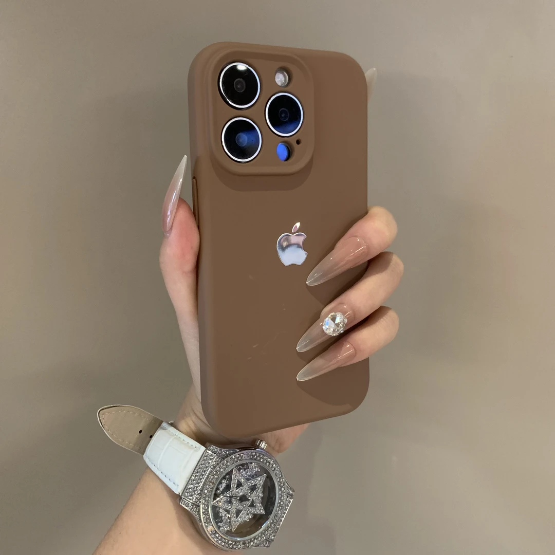 简约纯色适用苹果16手机壳iPhone15promax高级14新款13全包12耐脏