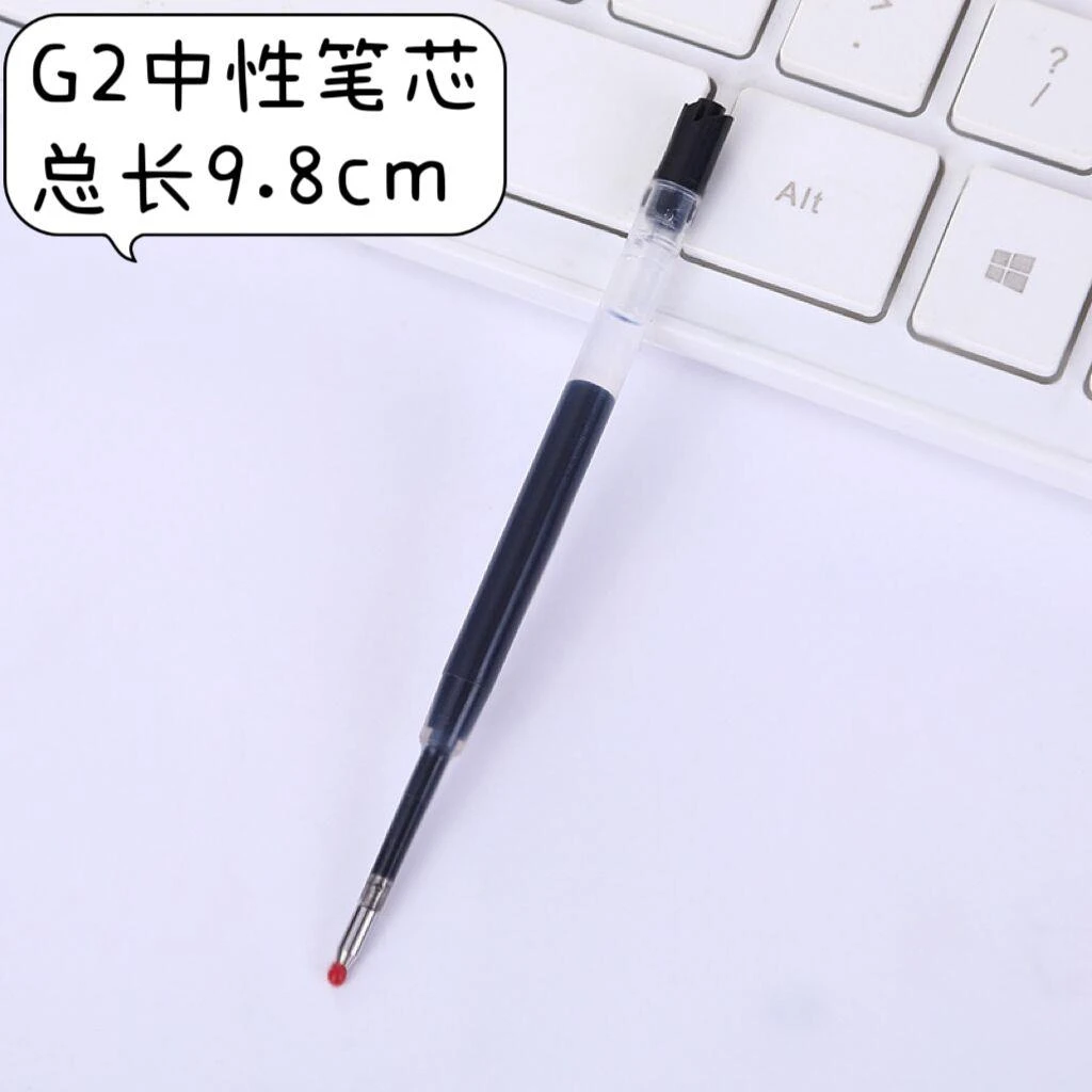 G2旋转中性签字笔芯长98mm宝珠笔签字塑料替芯424走珠通用0.7mm