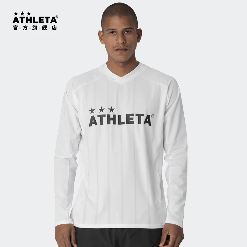 ATHLETA阿仕利塔休闲运动训练长袖透气排汗T恤成人儿童上衣 02394