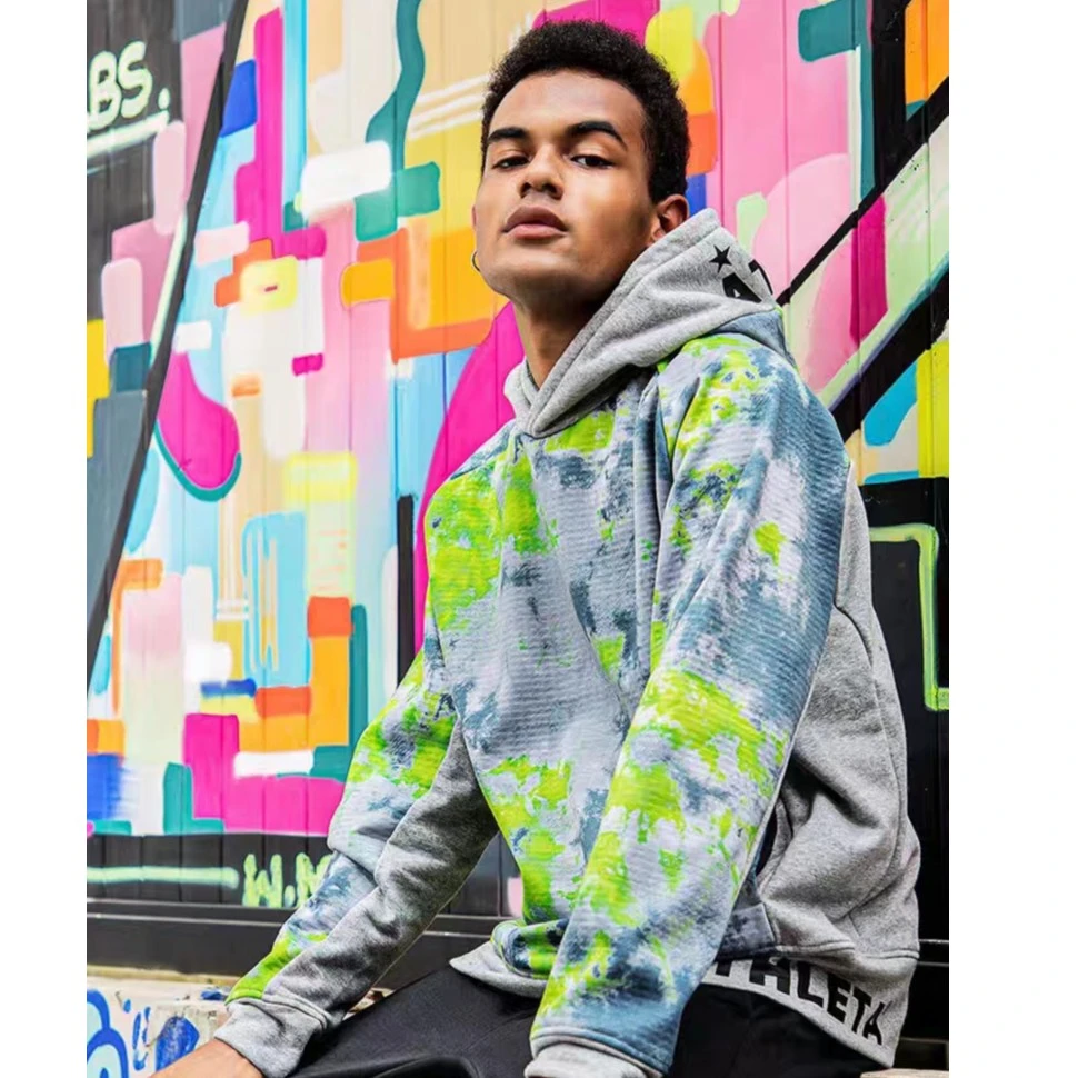 ATHLETA阿仕利塔巴西晕染风时尚休闲连帽卫衣03356