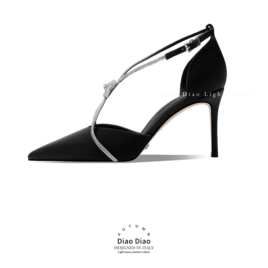 diaodiao【断码福利】2024夏时尚百搭凉鞋轻奢女士细跟性感高跟鞋