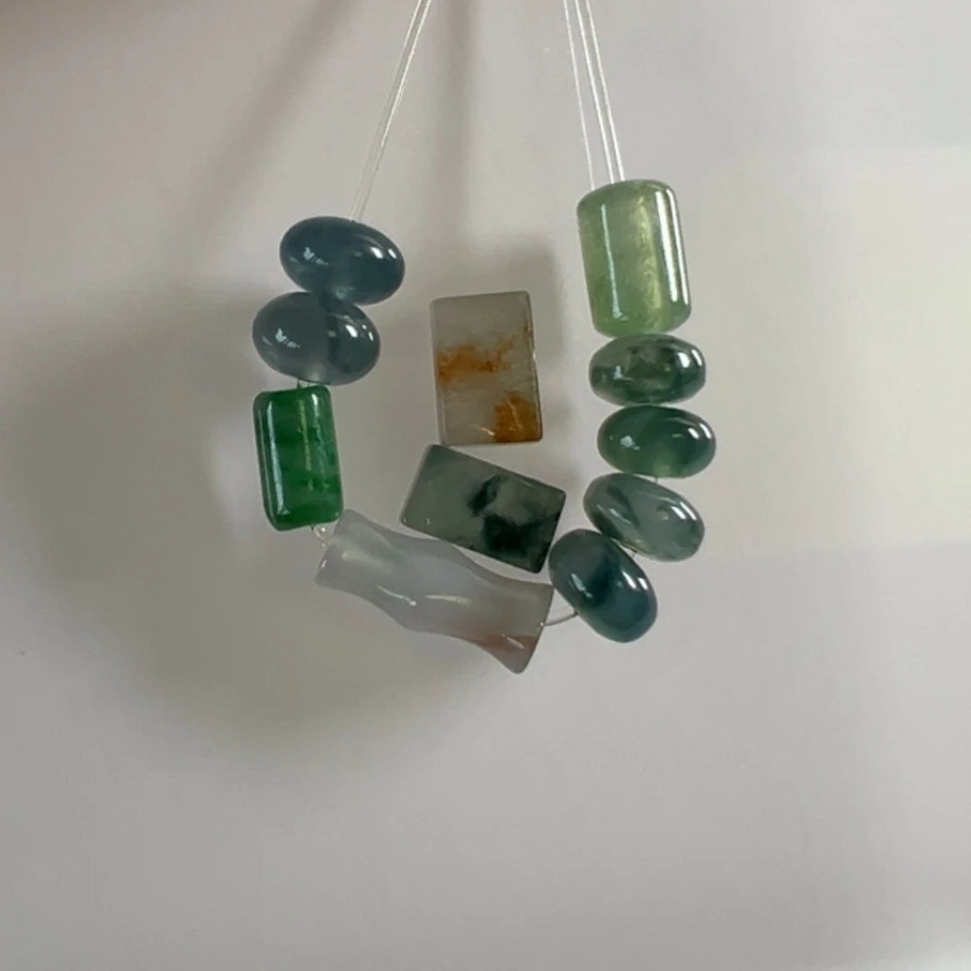 【闪购商品】翡翠耳饰未镶嵌*‍****买断不退谢谢