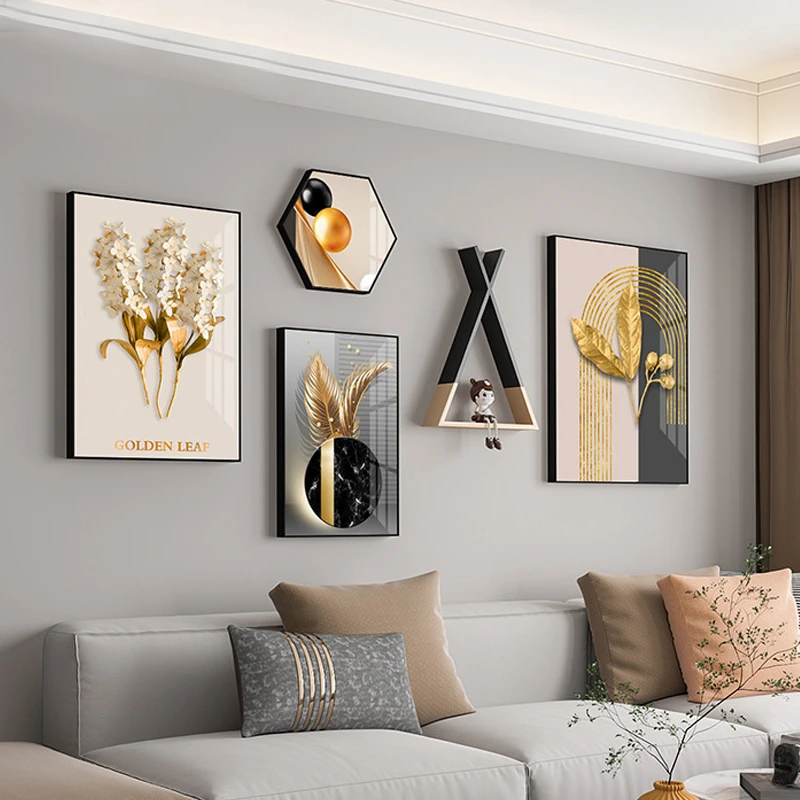 客厅背景墙挂画沙发背景装饰画高档大气简约沙发客厅画现代客厅画