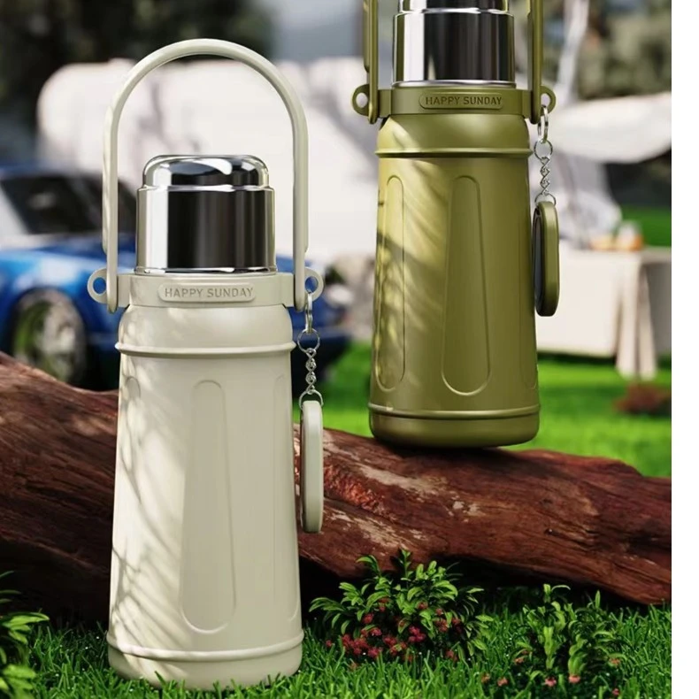 【229】户外提手运动保温杯大容量旅行保温杯700ml