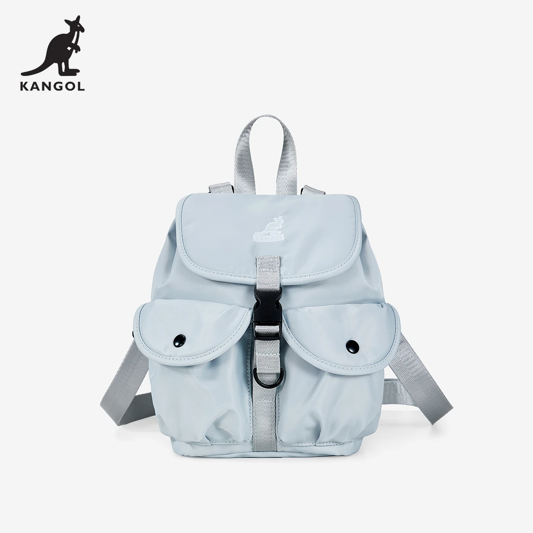 KANGOL韩系简约迷你背包女时尚小众高级感秋冬通勤双肩包.