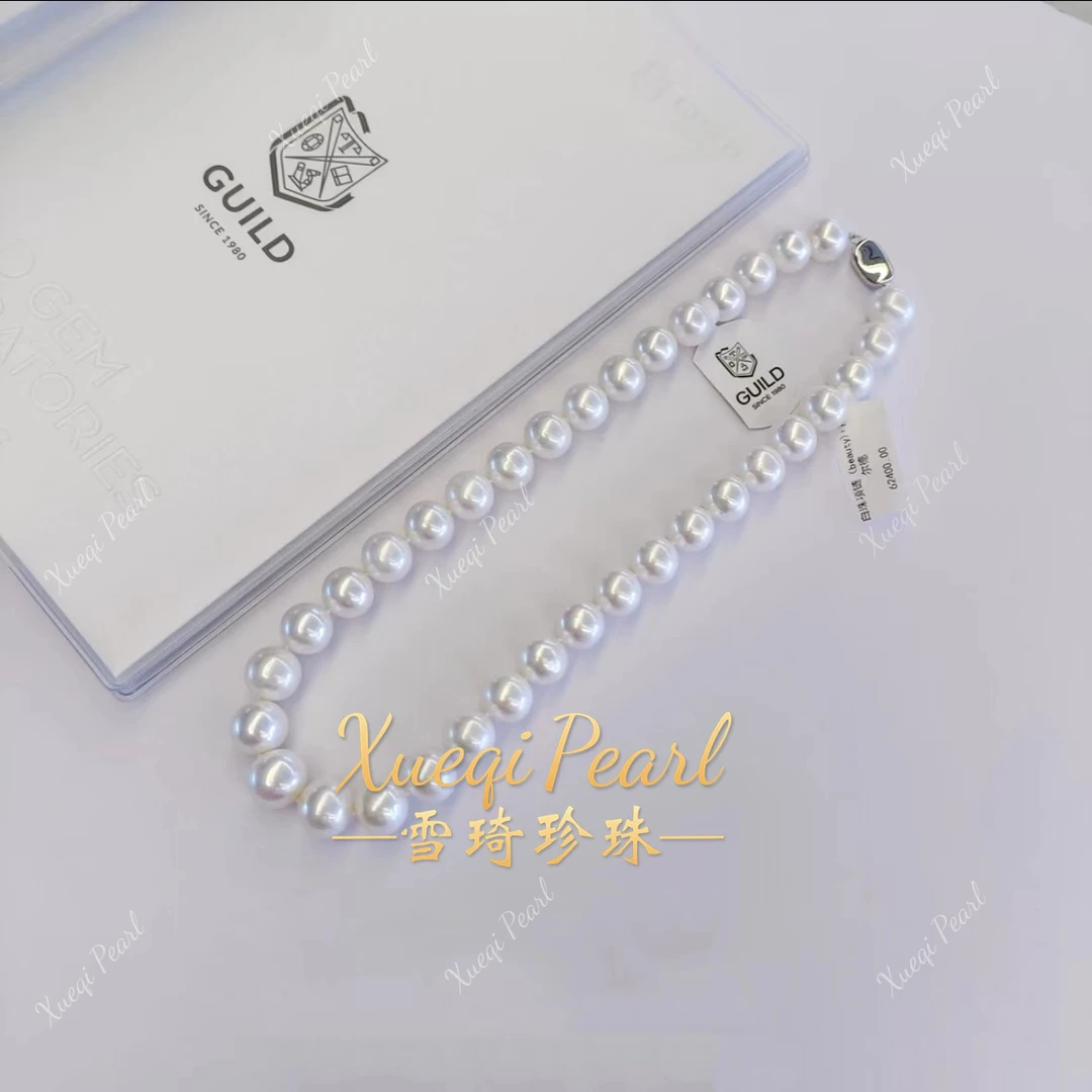 【典藏西子】淡水无核气质百搭11-14mm珍珠项链（含吉尔德大证）