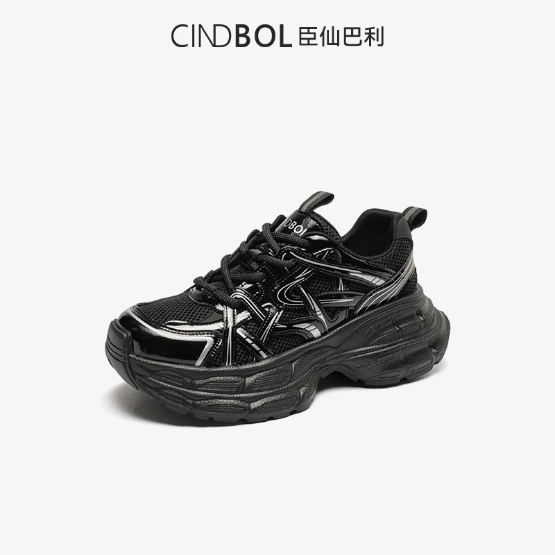 CINDBOL/臣仙巴利太空玩家复古厚底老爹鞋秋季新款休闲运动鞋002