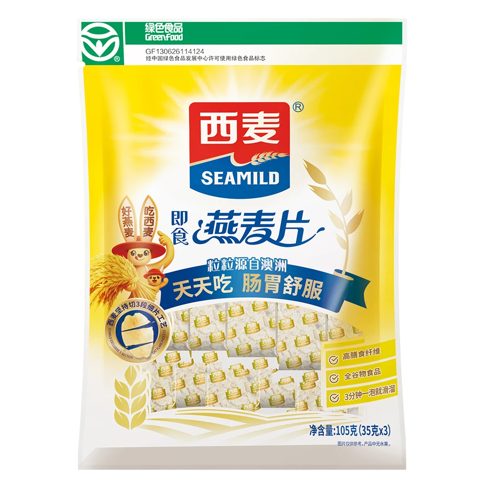 西麦即食原味纯燕麦片105g