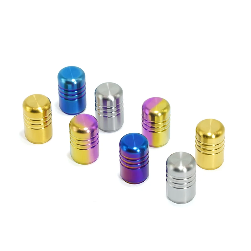 钛合金自行通用气门嘴帽 不生锈耐腐蚀炫彩色美式气门嘴帽