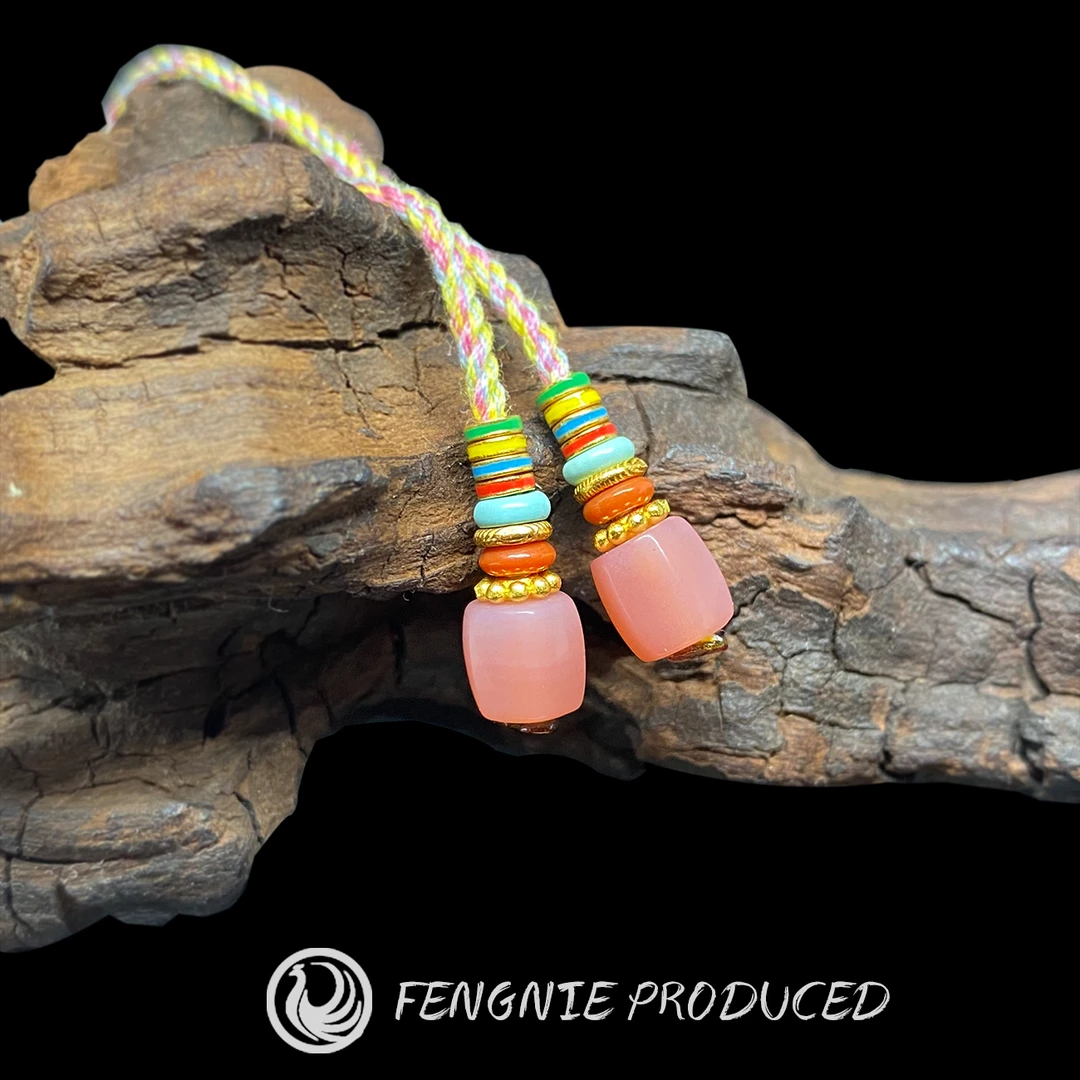 弟子珠粉糯玛瑙文玩配饰南红撞色搭配108尾珠天然玛瑙发货尺寸6