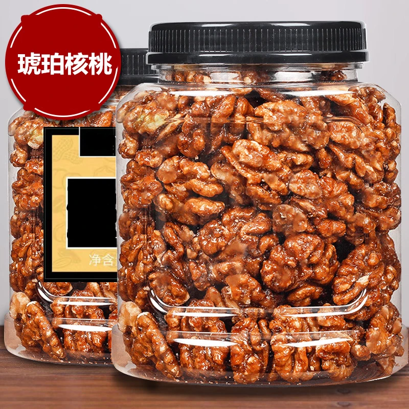 琥珀核桃仁蜂蜜味酥脆纸皮核桃肉坚果小零食休闲办公室解馋小食品