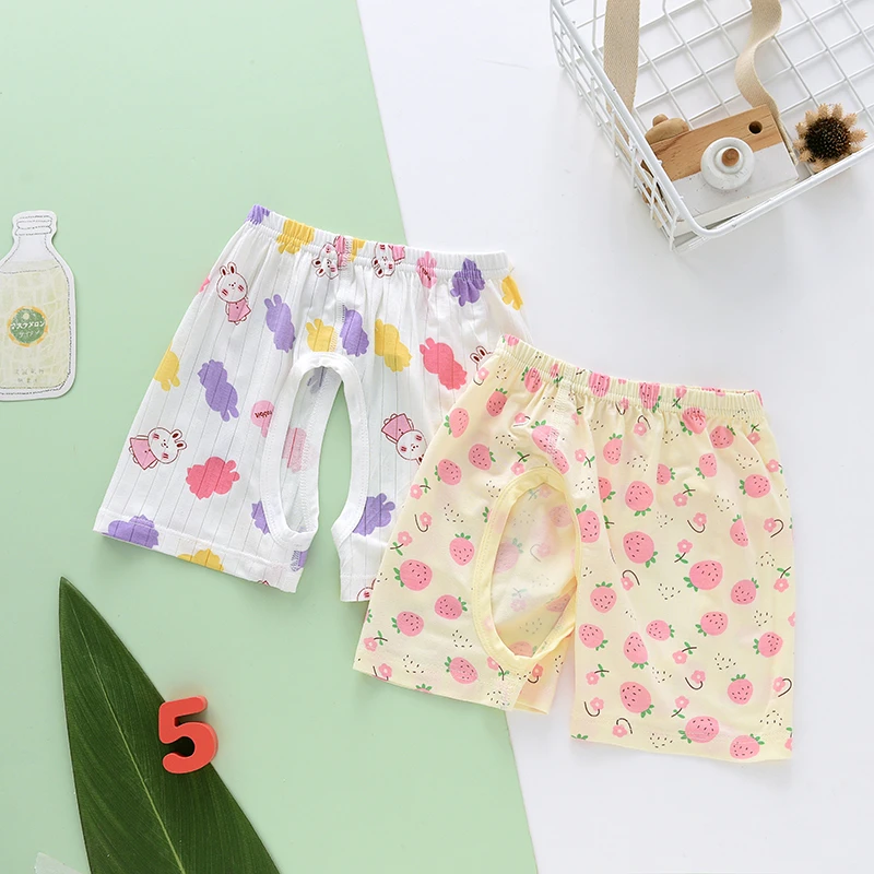 宝宝莫代尔短裤无骨夏季透气薄款男女小童居家婴儿开裆裤