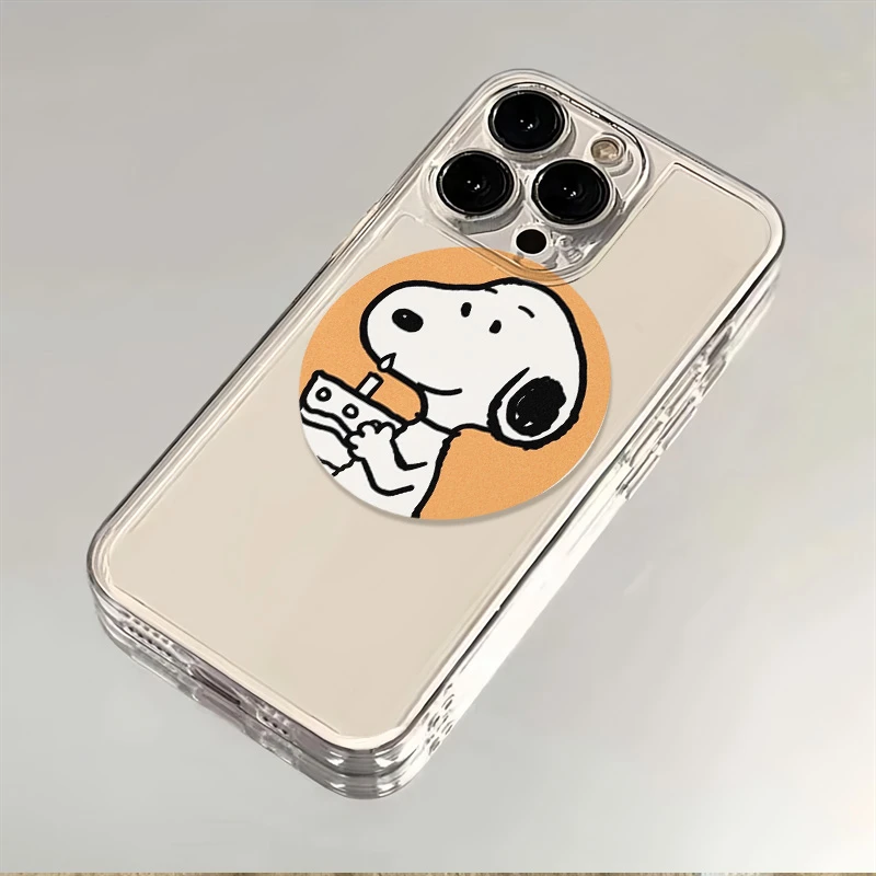 个性史努比苹果华为荣耀OPPO小米VIVO三星iPhone15简约透明手机壳