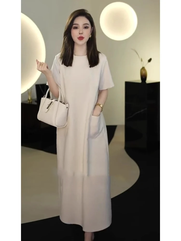 高端欧货洋气冷淡系独特别致高品质显瘦气质连衣裙子女小个子夏季