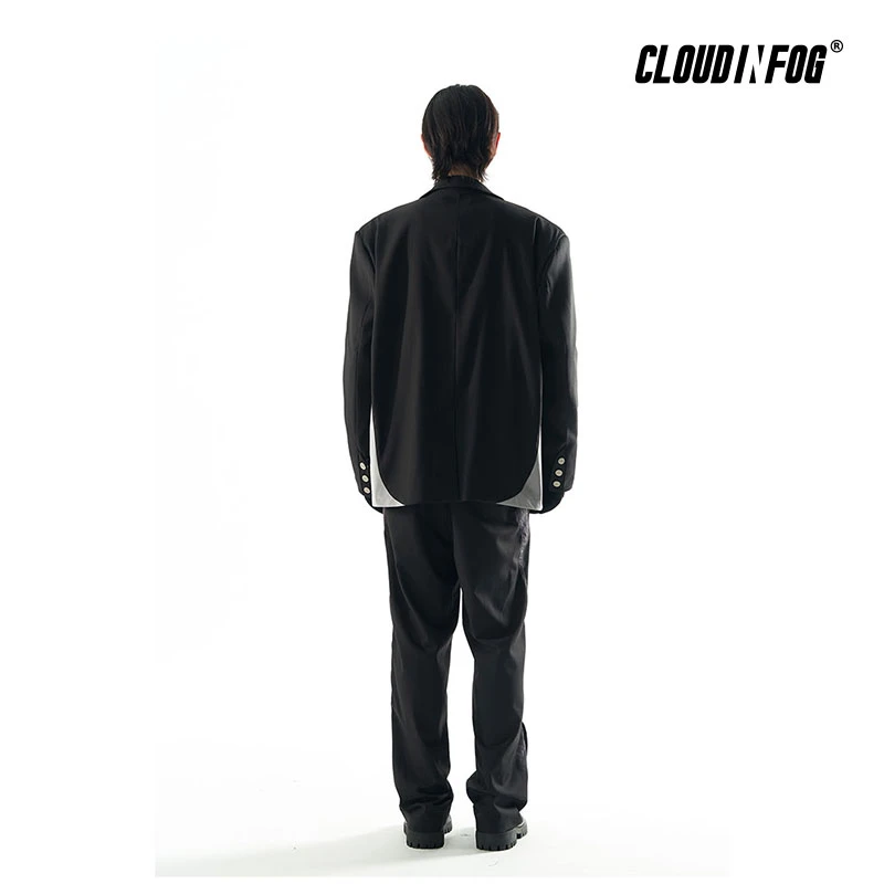 【CIF高端系列被邀请者】微喇拼接通勤西裤休闲透气宽松