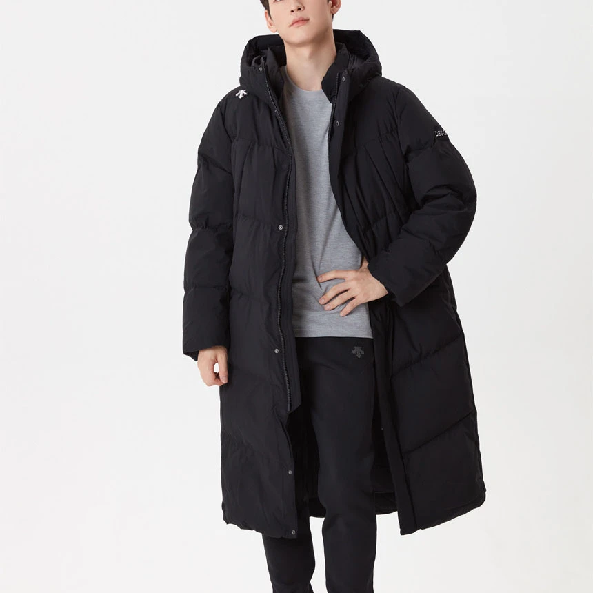 DESCENTE/迪桑特中长款连帽羽绒服男女冬季保暖外套SO323XDJ91