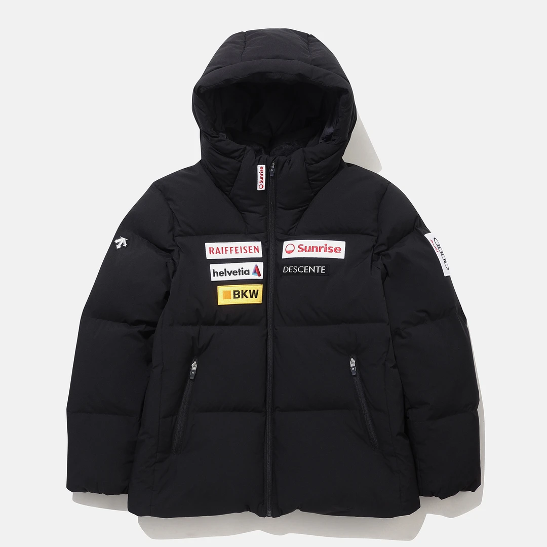 DESCENTE/迪桑特休闲连帽羽绒服男女冬季保暖外套SP423SDJO4