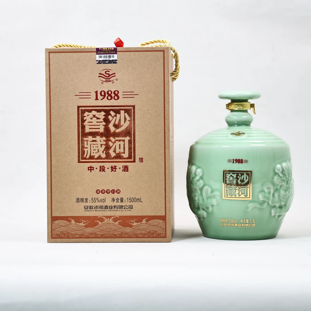 SHAHE/沙河窖藏1988酒精度55度窖池醇厚1500白酒酿酒ML 55度1500