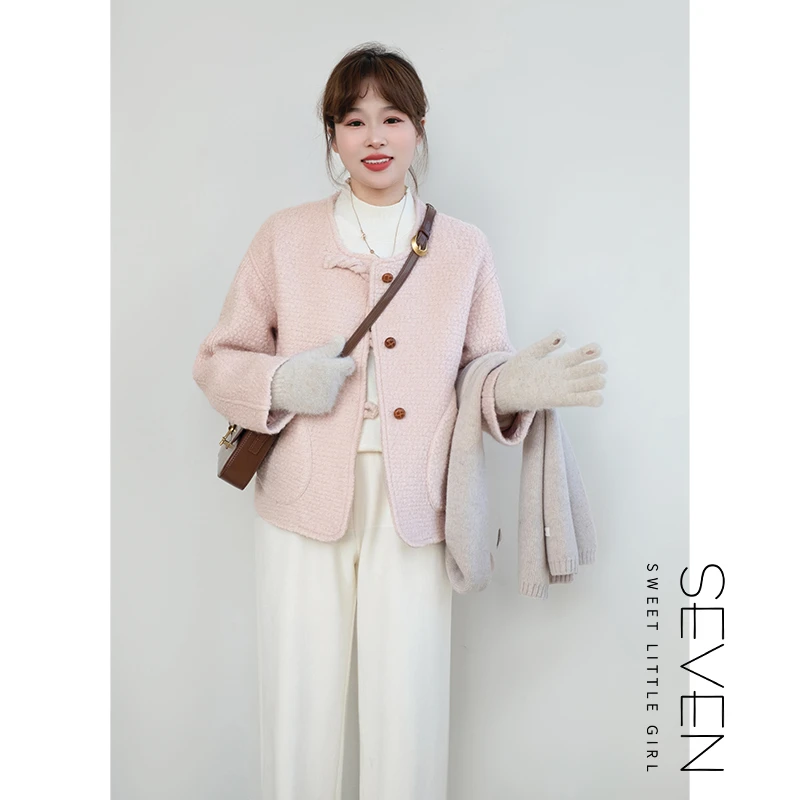 冬装上新③七七146小个子小香风羊毛混纺短外套女小美说不能机洗