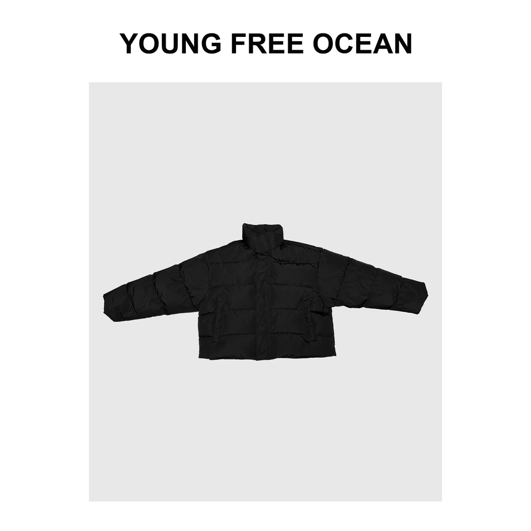 【 Y F 】推荐 2023秋冬款 连帽可折叠宽松立领羽绒服