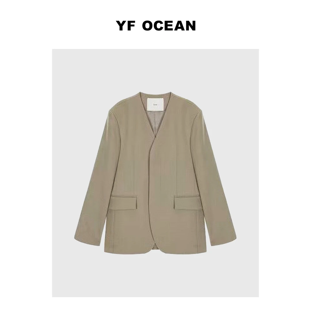 【 Y F 】推荐 2023春款 极简百搭高品质无领西服