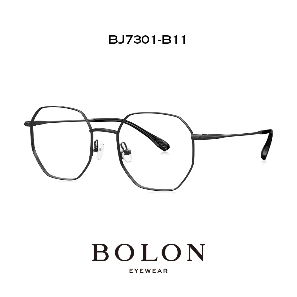 BOLON暴龙眼镜2023新品近视光学镜架男多边形镜框复古女款BJ7301