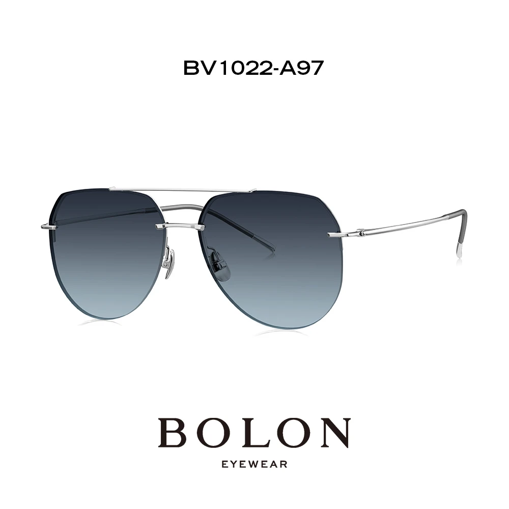BOLON暴龙美颜镜太阳镜β钛双梁偏光飞行员驾驶墨镜眼镜男 BV1022