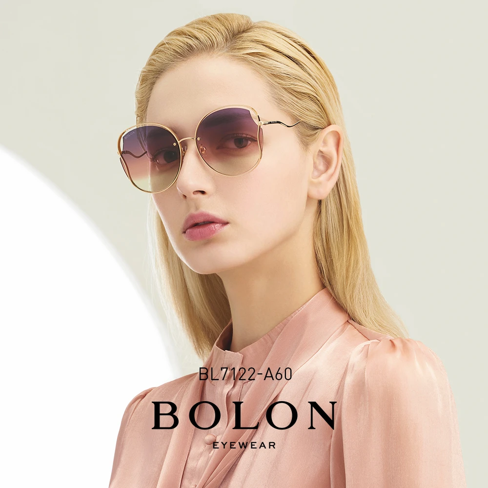 BOLON暴龙眼镜BL7122太阳镜女款蝶形复古潮流女士个性韩版网红