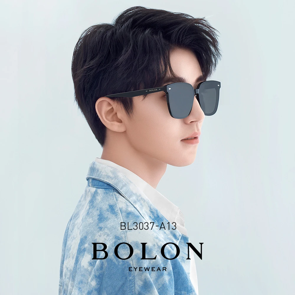 BOLON/暴龙BL3037男复古偏光墨镜韩版黑超板材太阳镜方脸潮流时尚
