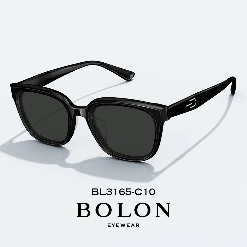 BOLON暴龙眼镜23新品方形偏光太阳镜女遮阳个性百搭墨镜男BL3165