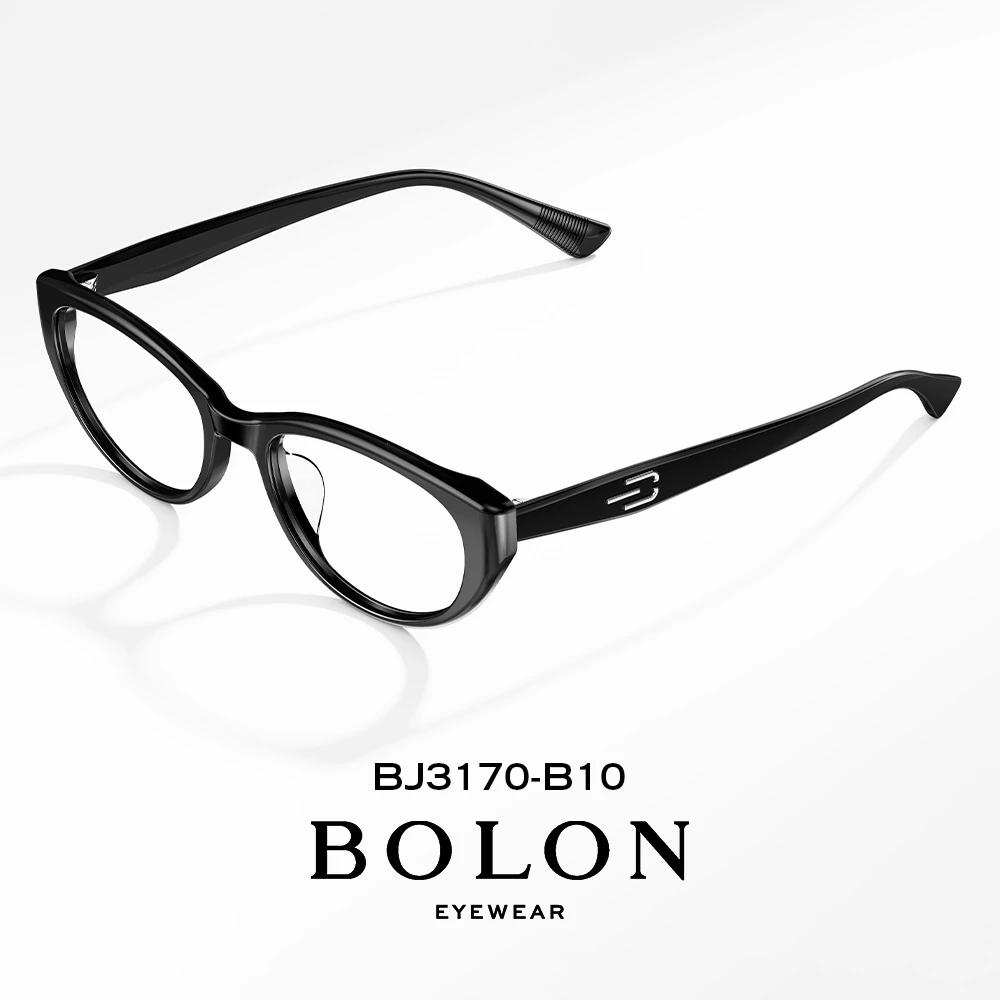 BOLON/暴龙新品个性猫眼型光学镜BJ3170黑框超轻复古时尚网红眼镜