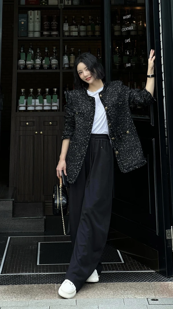 Singularity Me 63899 休闲弹力腰头弯刀裤