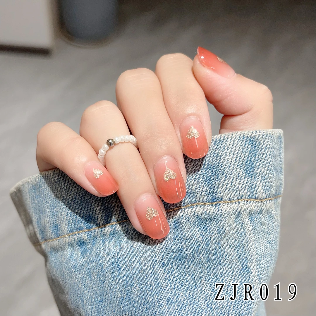 【烤灯变硬】019号~限定心动 半固化凝胶美甲贴