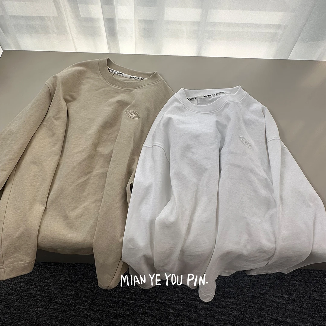 【棉吔优品】T恤男童长袖春秋款中大童衣服圆领时髦休闲潮MWY43051