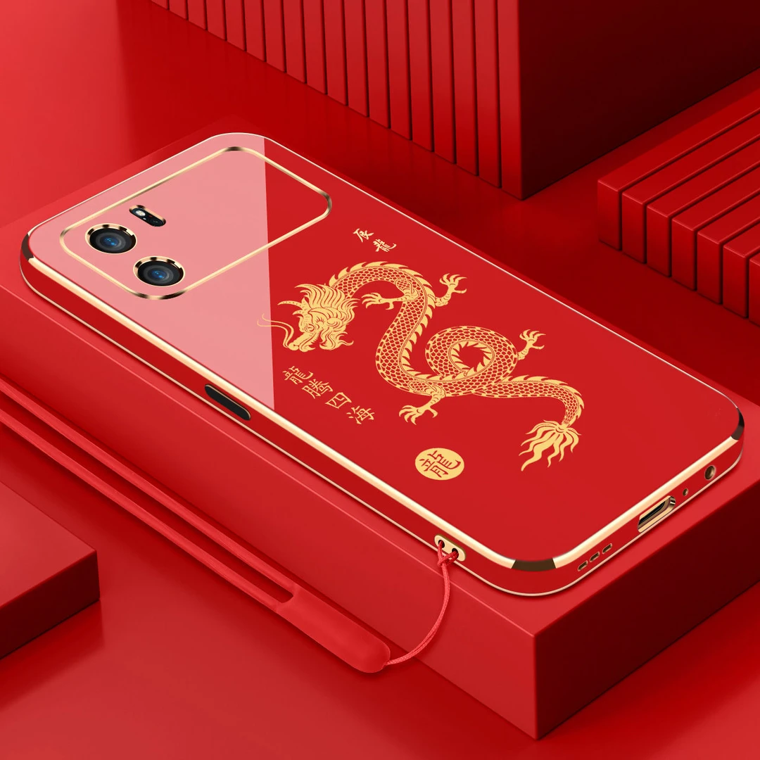 电镀龙腾四海适用OPPOK10壳龙年创意新款OPPOk10全包防摔手机壳