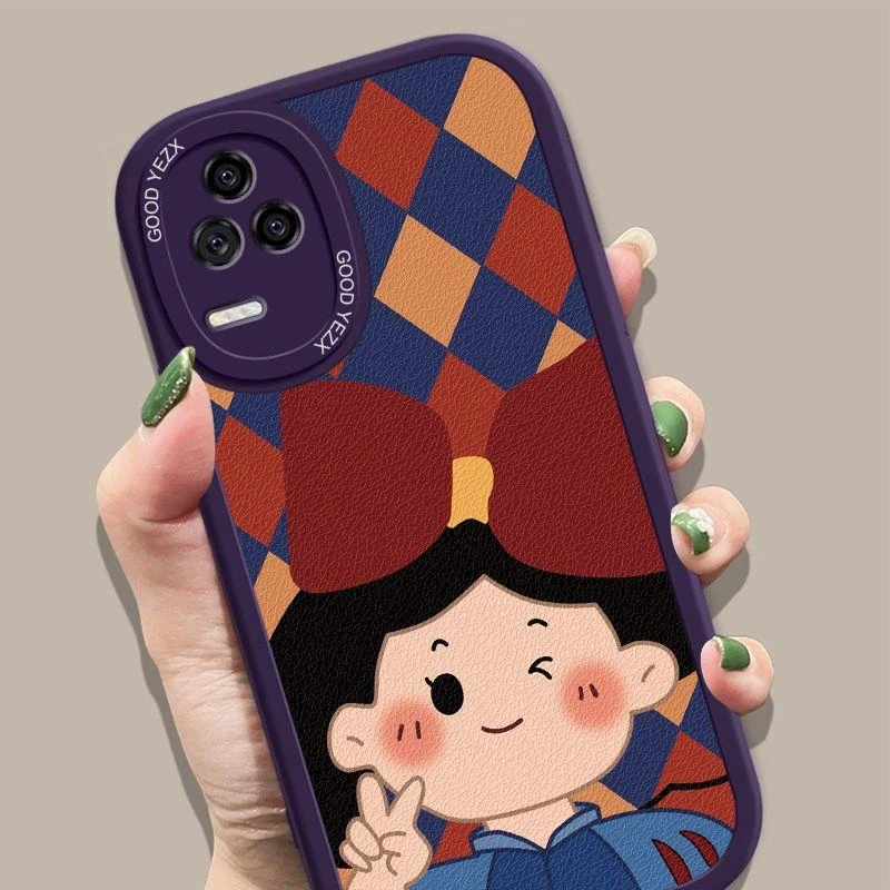 比耶公主红米K50手机壳RedmiK50至尊版/电竞版小羊皮K50Pro保护套