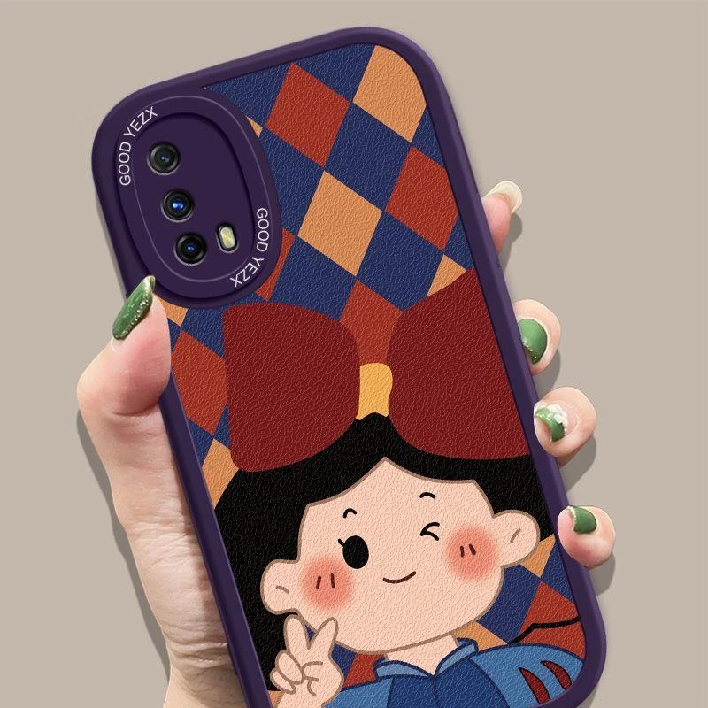 比耶公主vivoIQOOZ1X手机壳IQOOZ1卡通可爱小羊皮硅胶防摔保护套