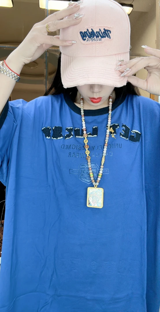 高品质贴布绣纯棉T恤