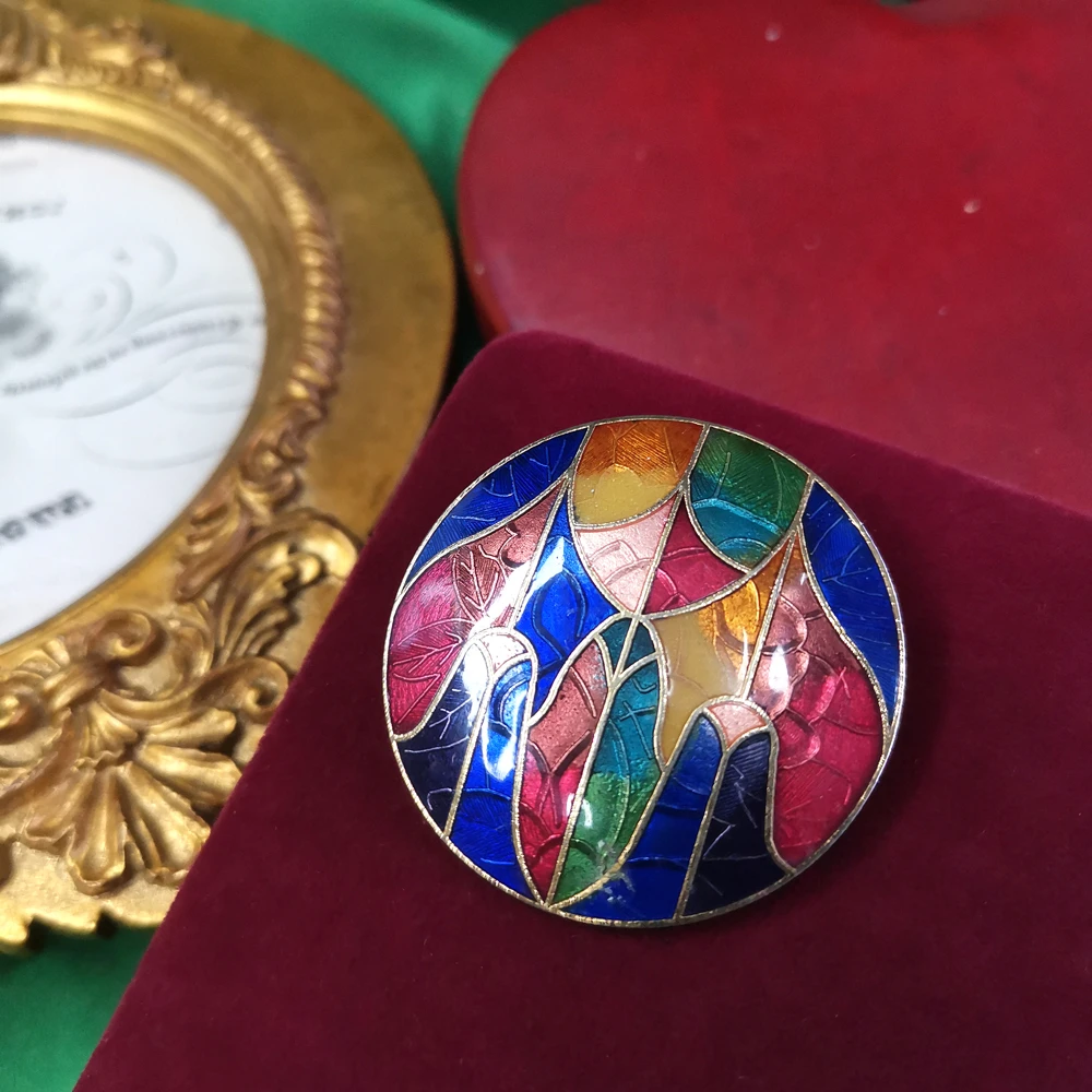 英国fish传统珐琅斑斓胸针[2411121-017]