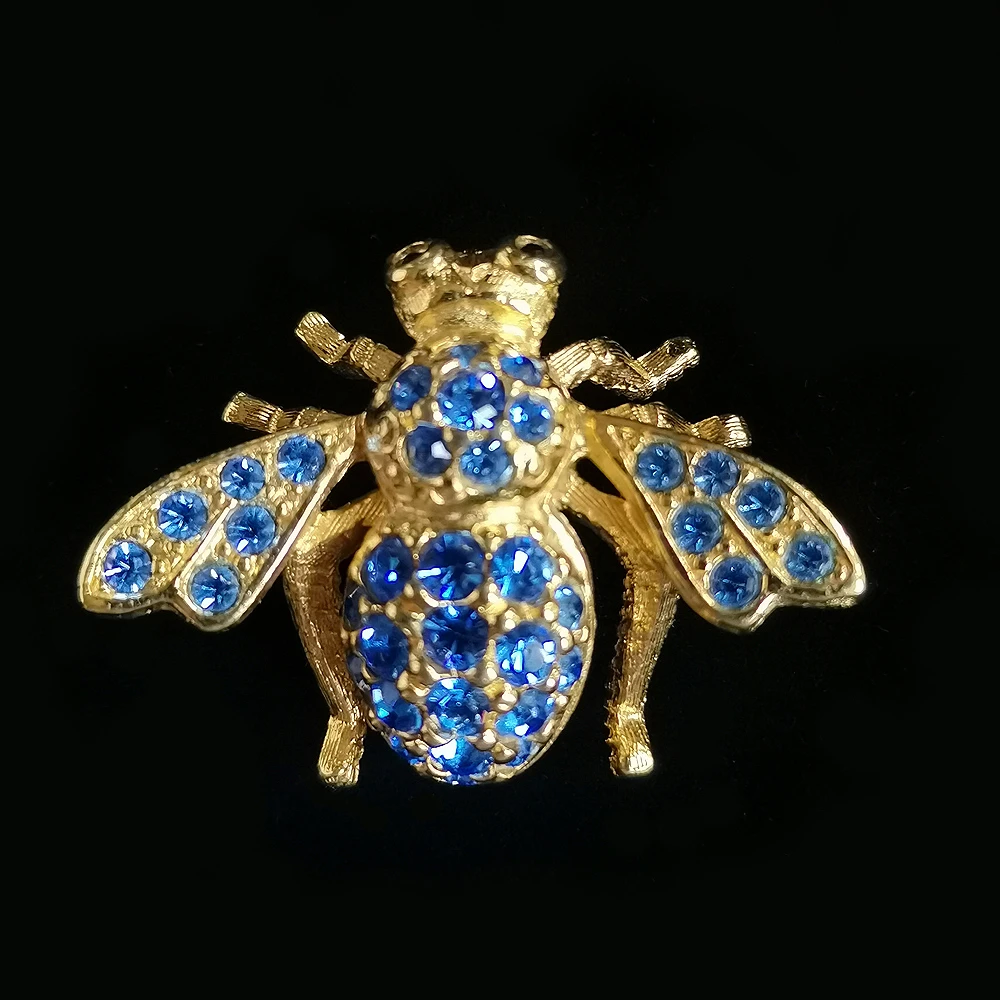 JR金蓝小蜜蜂胸针[1409131-020]
