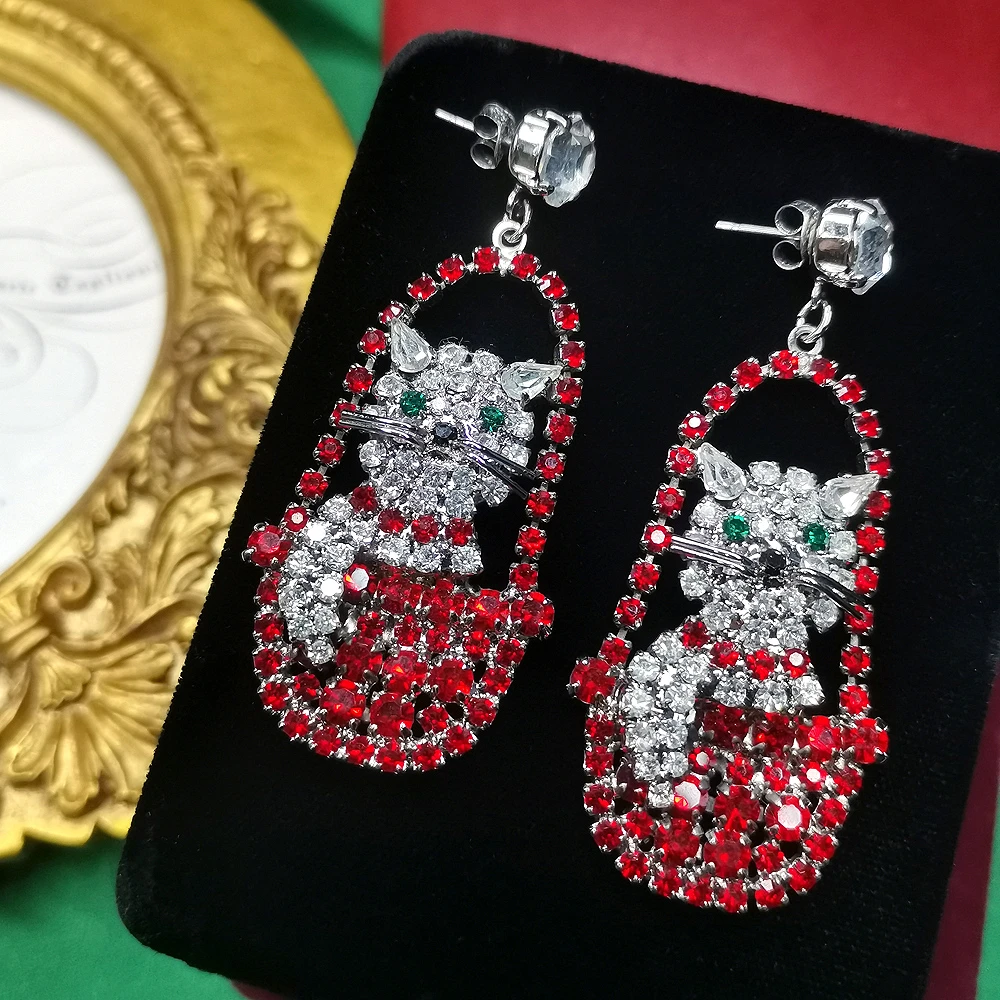 BW90年代少见花篮猫咪耳针耳针[2410261-054]