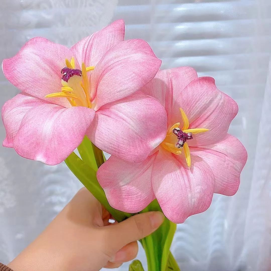 仿真花盛开郁金香少女心客厅餐桌卧室装饰摆件