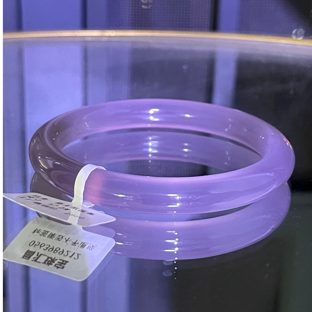 原矿天然无优化玛瑙手镯帝王紫玉髓圆条玉镯