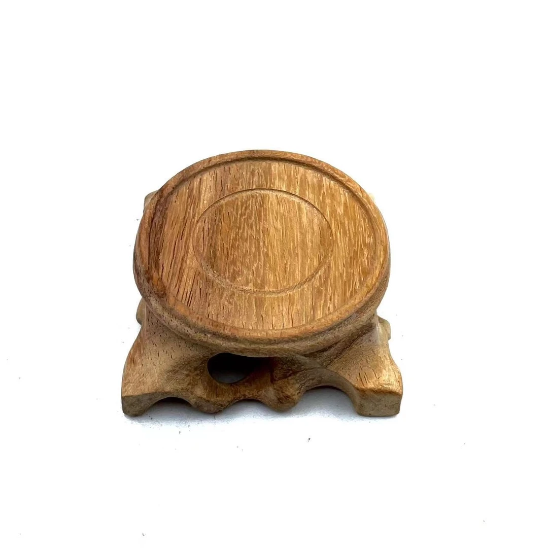 花梨 树根圆形小底座杯托客厅办公室家用底座摆件茶壶茶垫(福利)