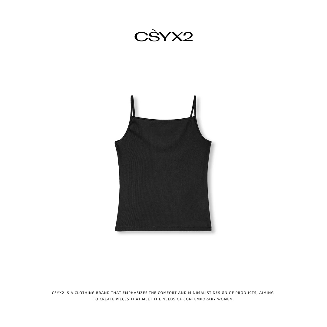 CsyX2-2025S/S早春新款内搭上衣无袖吊带背心S10849