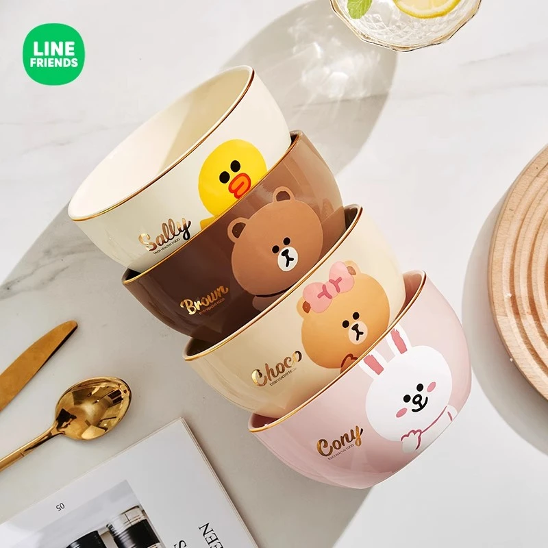 LINE 6寸面碗家用2024新款陶瓷吃饭碗单个大碗汤碗高颜值餐具