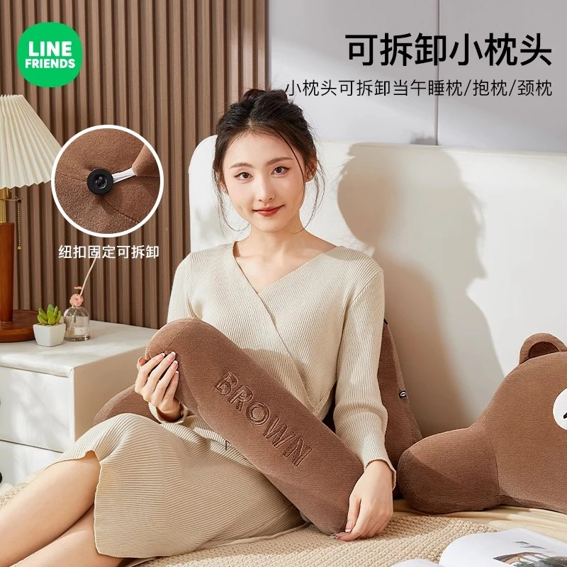 床头靠垫软包腰靠背孕妇护腰沙发抱枕2024新款床上枕头玩手机宿舍