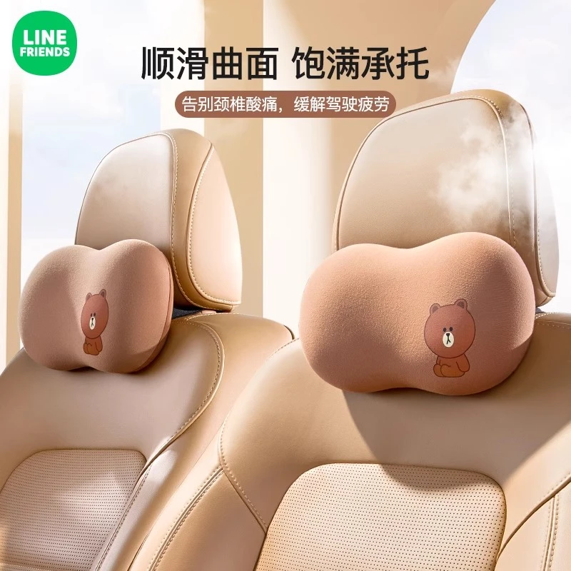 汽车头枕护颈枕高弹颈枕可爱靠垫枕头车枕颈托车用